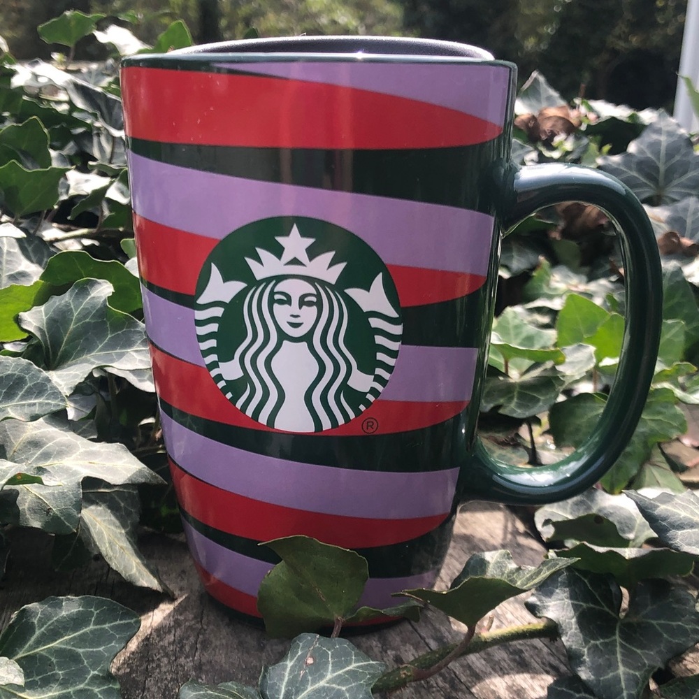 ❤️💕❤️Starbucks Red and Purple Striped Mug
